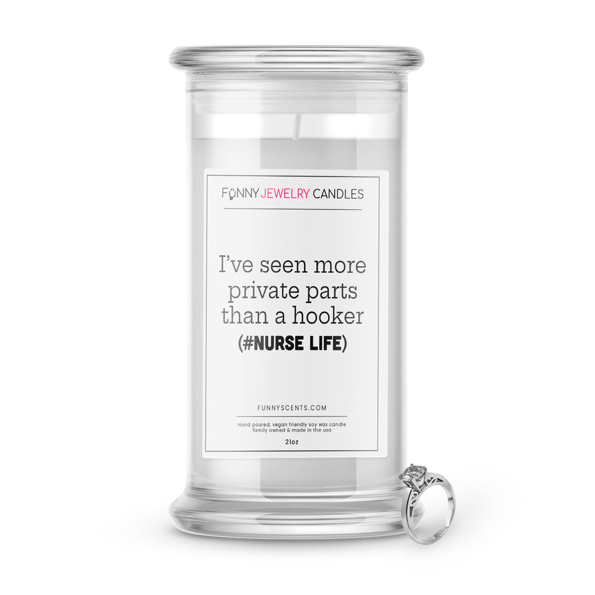 I've seen more private parts than a hooker (#Nurse Life) Jewelry Funny Candles