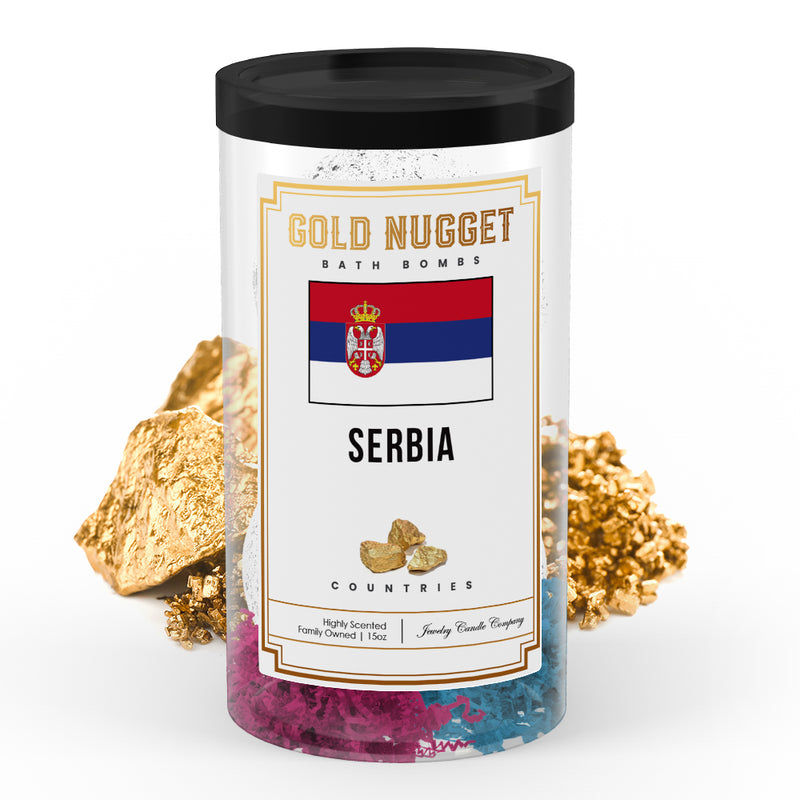 Serbia Countries Gold Nugget Bath Bombs