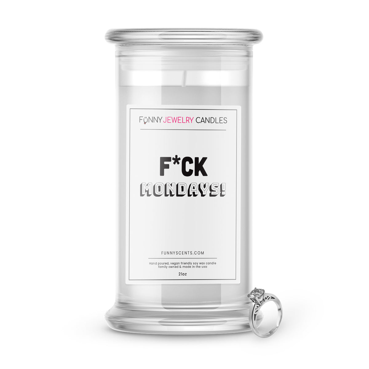 F*ck Mondays Jewelry Funny Candles