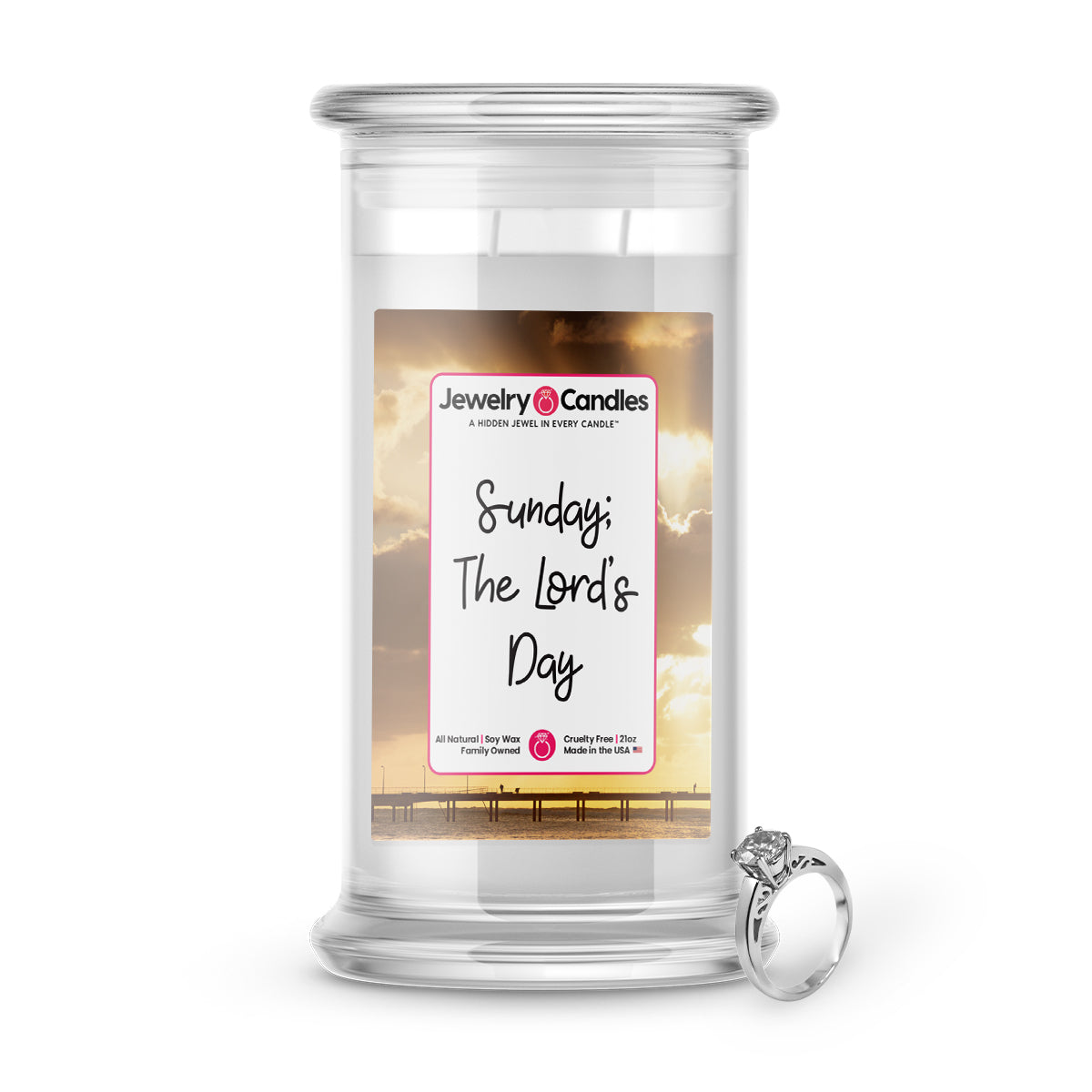 Sunday; The Lord's Day Jewelry Candle