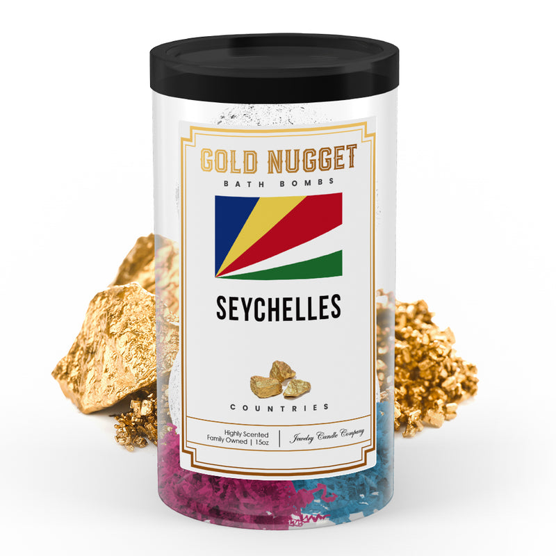 Seychelles Countries Gold Nugget Bath Bombs