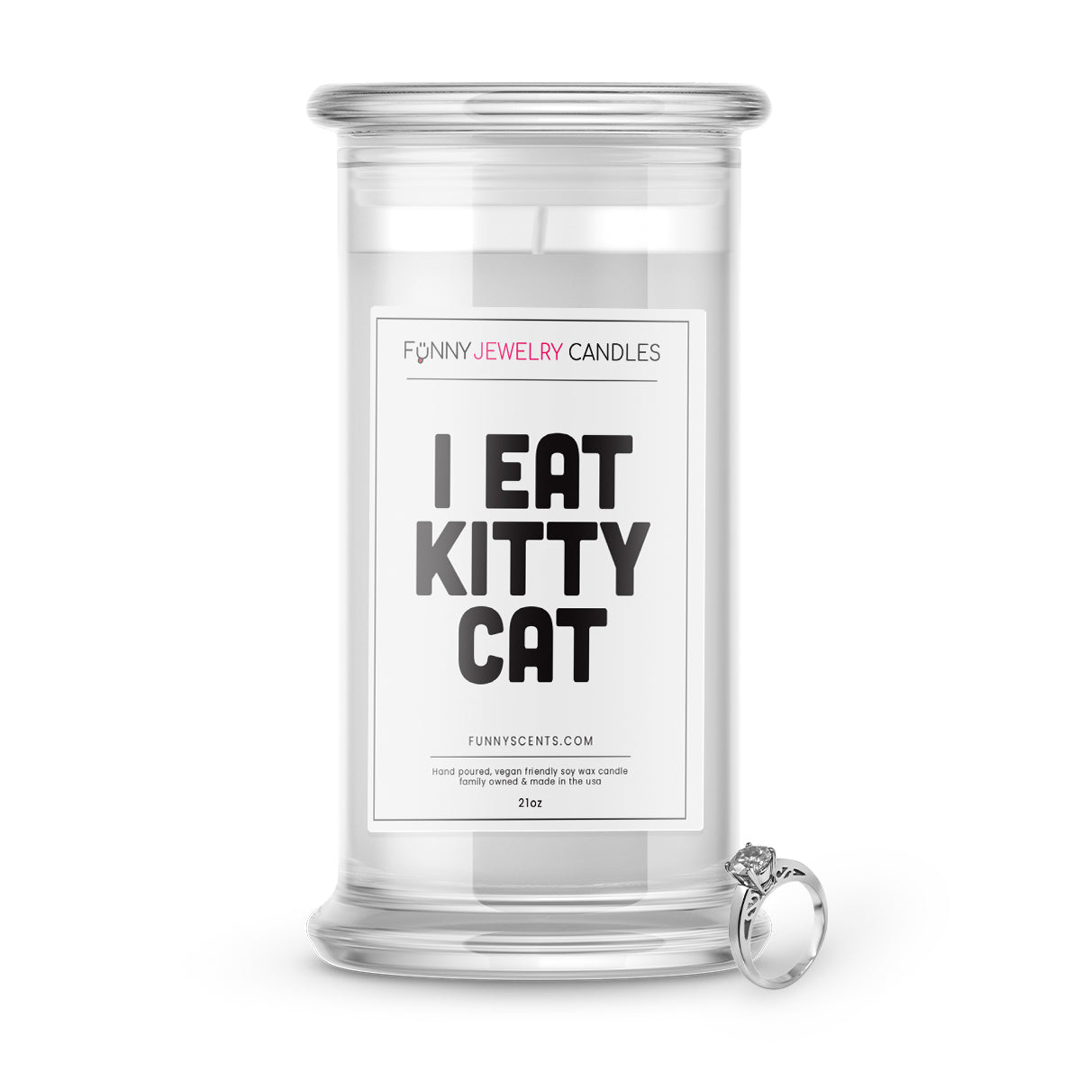 I Eat Kitty Cat Jewelry Funny Candles