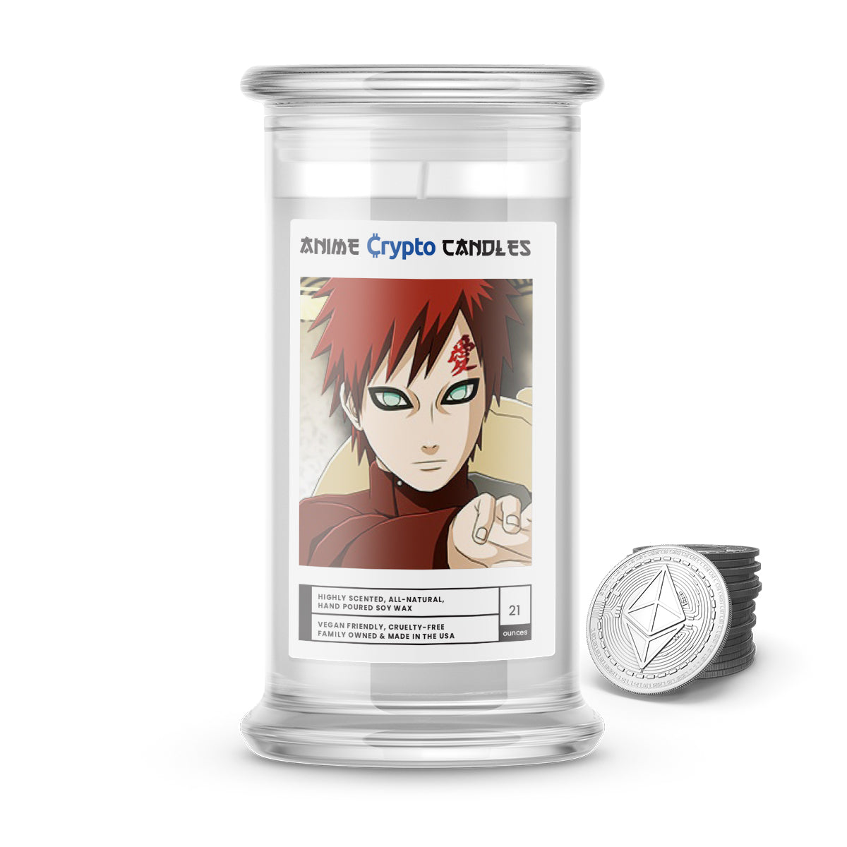 Gaara (我愛羅) - Crypto Anime Candles