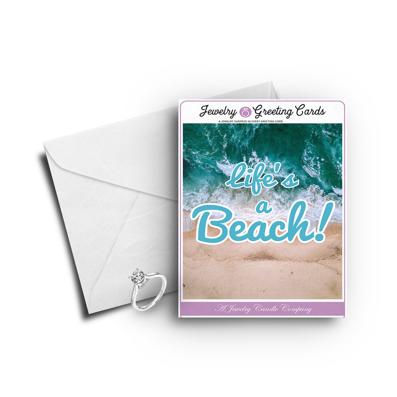 Life's a beach Greetings Card