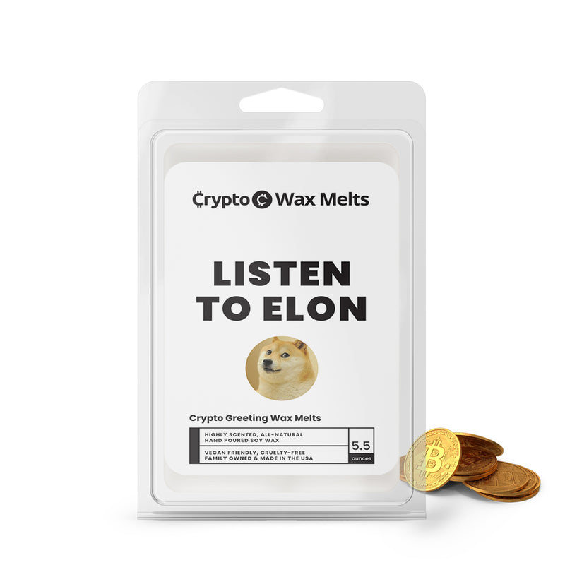 Liston to Elon Crypto Greeting Wax Melts