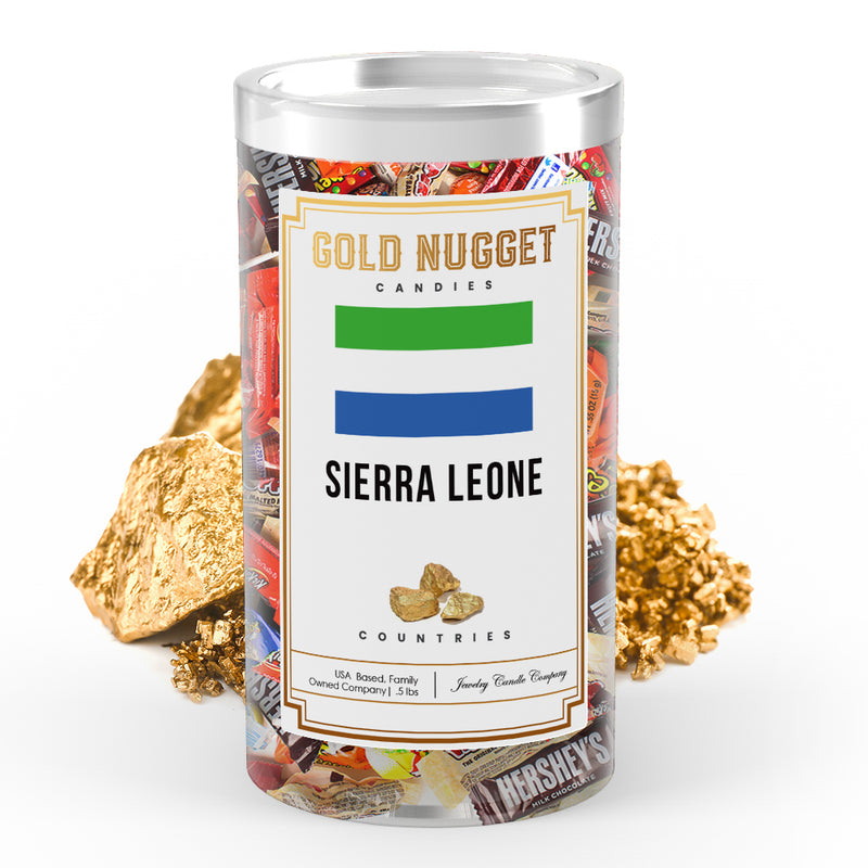Sierra Leone Countries Gold Nugget Candy