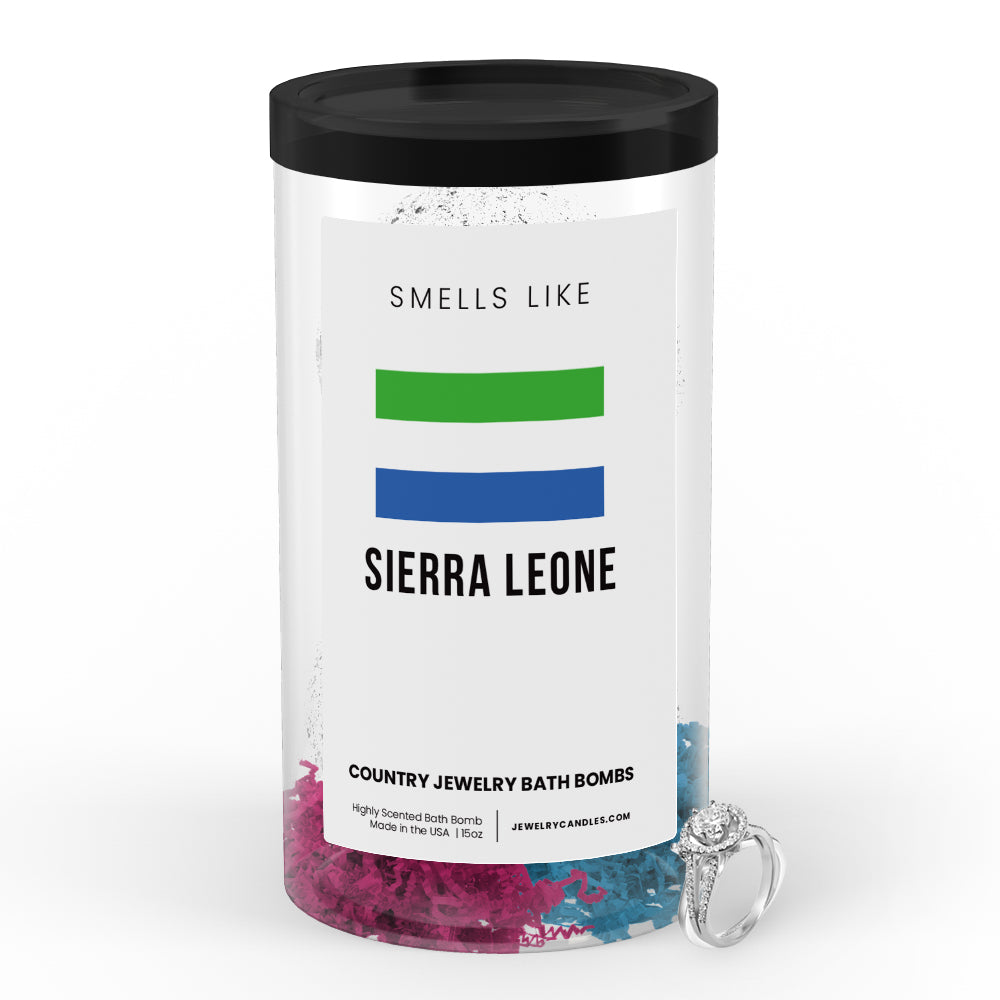 Smells Like Sierra Leone Country Jewelry Bath Bombs