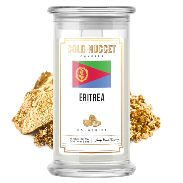 Eritrea Countries Gold Nugget Candles