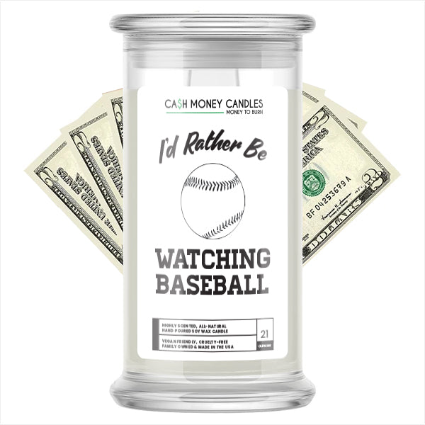 I'd rather be Watching Baseball Cash Candles