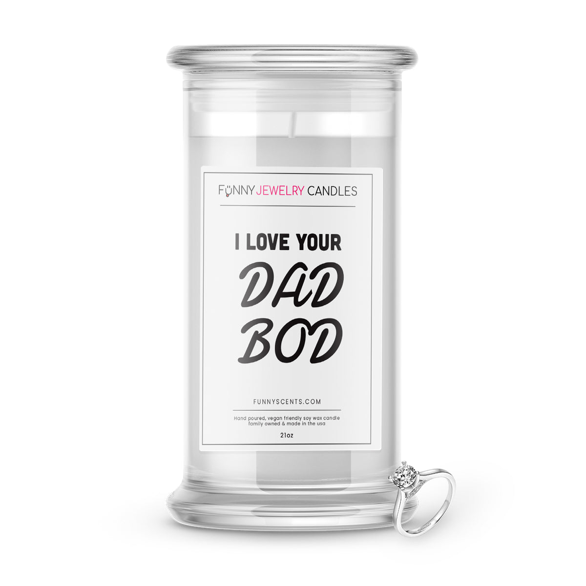 I Love Your Dad Body Jewelry Funny Candles