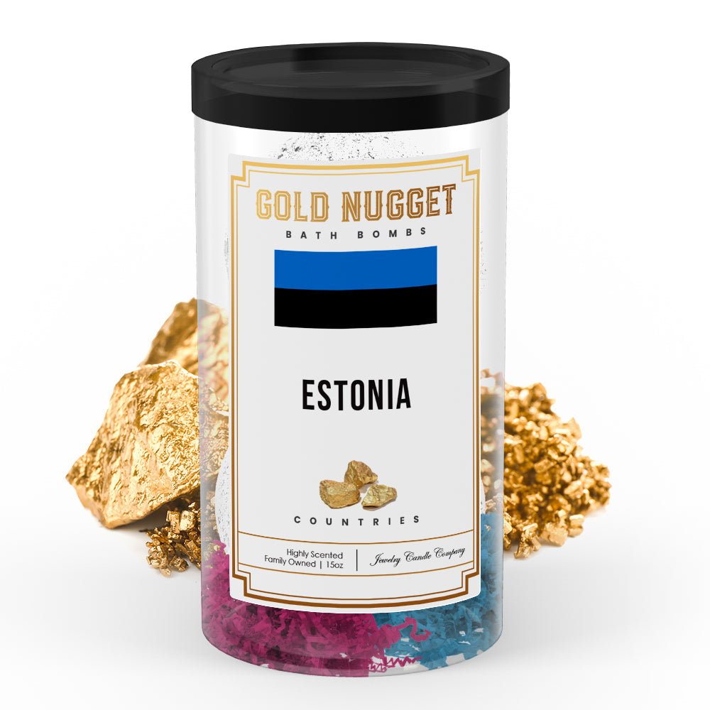 Estonia Countries Gold Nugget Bath Bombs