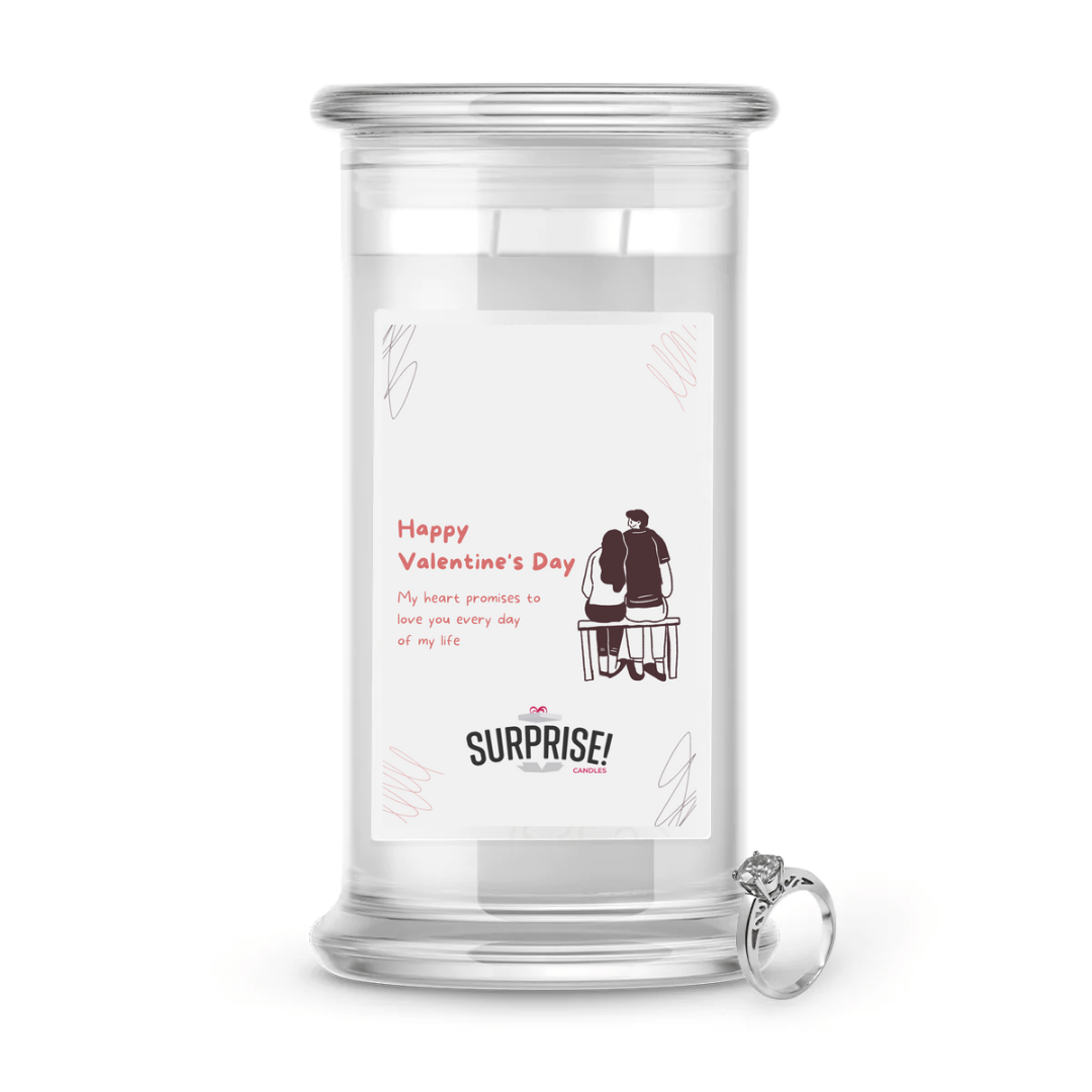 Happy Valentine's  Day | Valentine's Day Surprise Jewelry Candles