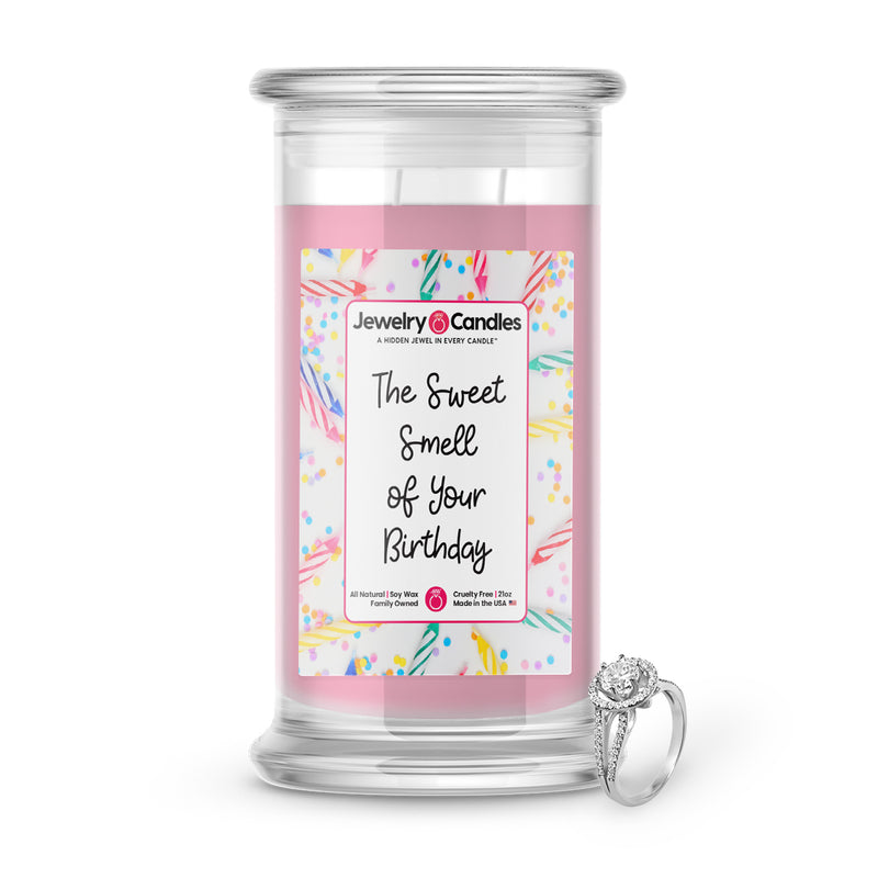 The Sweet Smell of Your Birthday Jewelry Candle