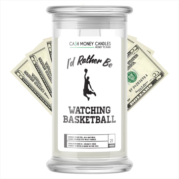 I'd rather be Watching Basketball Cash Candles