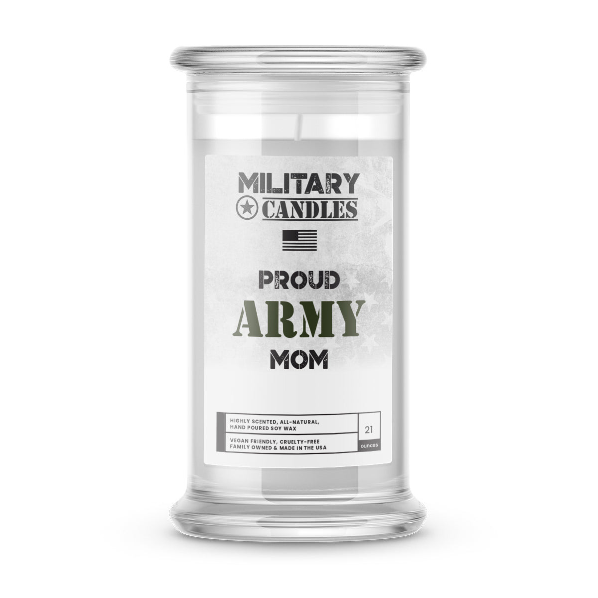 Proud ARMY Mom | Military Candles