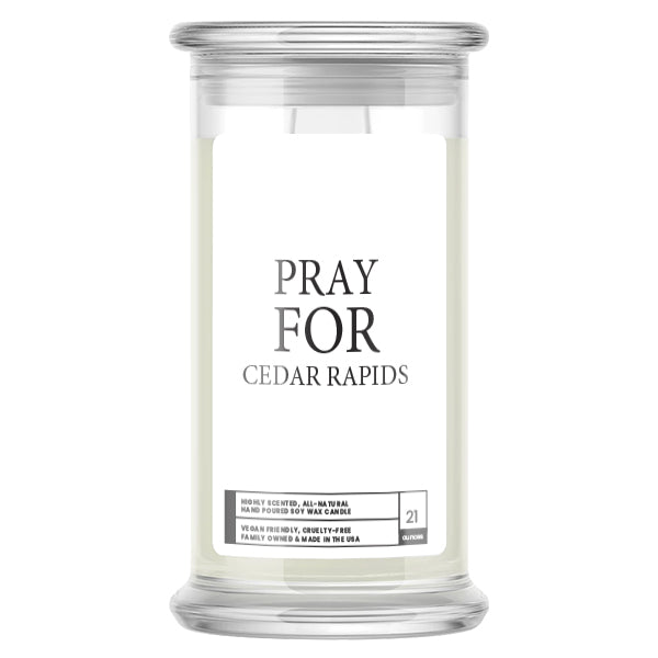 Pray For Cedar Rapids Candle