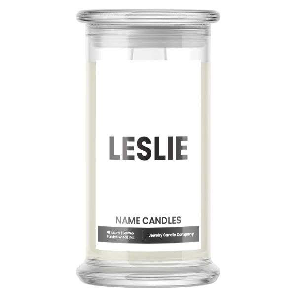 LESLIE Name Candles