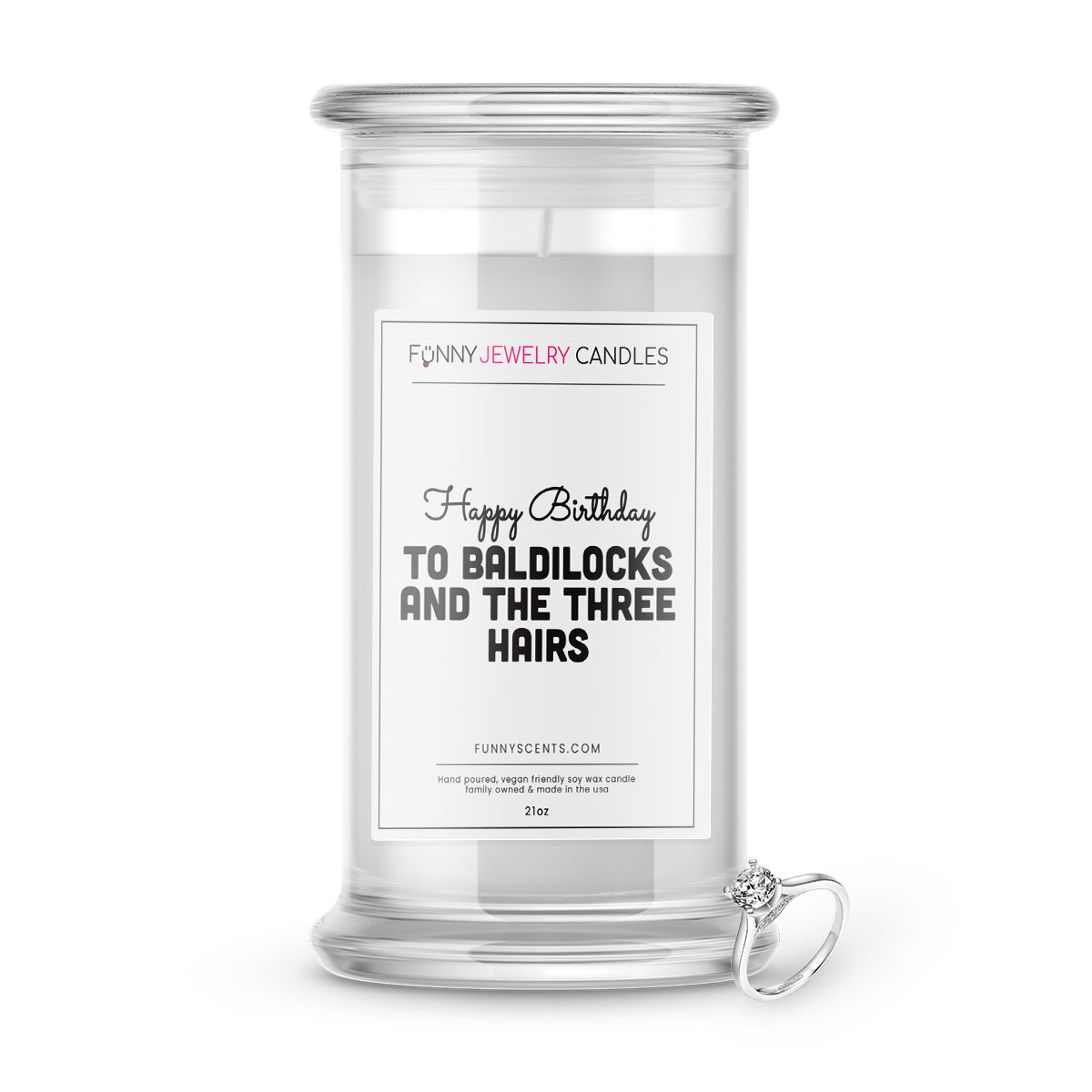 happy birthday baldilocks jewelry funny candle
