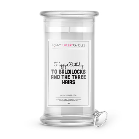 happy birthday baldilocks jewelry funny candle