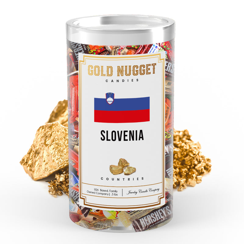 Slovenia Countries Gold Nugget Candy
