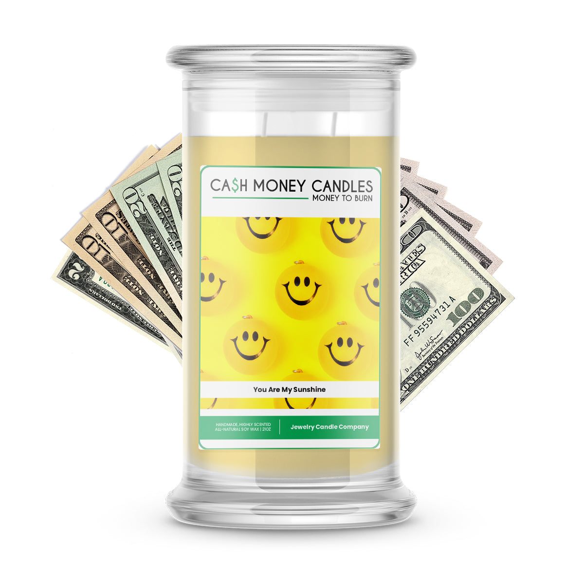 You are My Sunshine Cash Candle