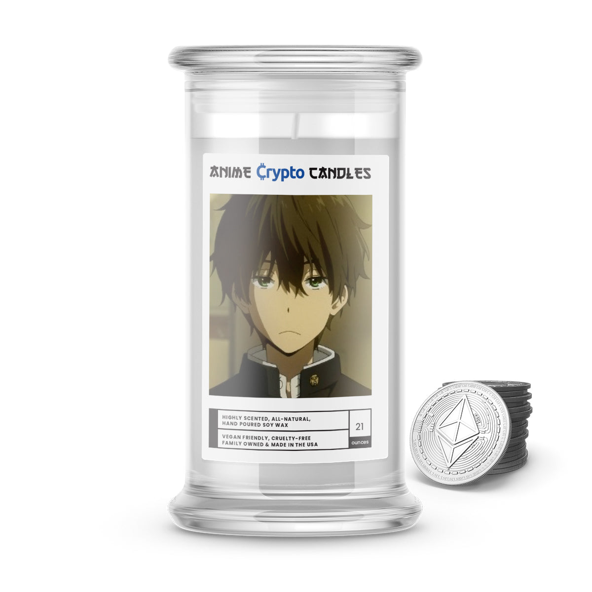 Oreki, Houtarou (折木 奉太郎) - Crypto Anime Candles