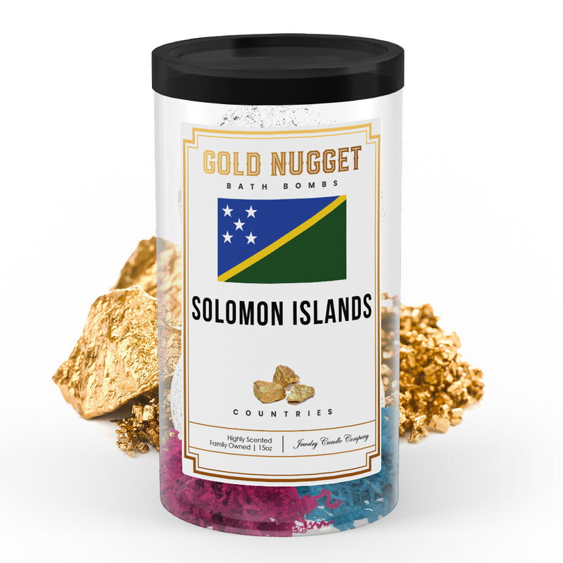 Solomon Islands Countries Gold Nugget Bath Bombs