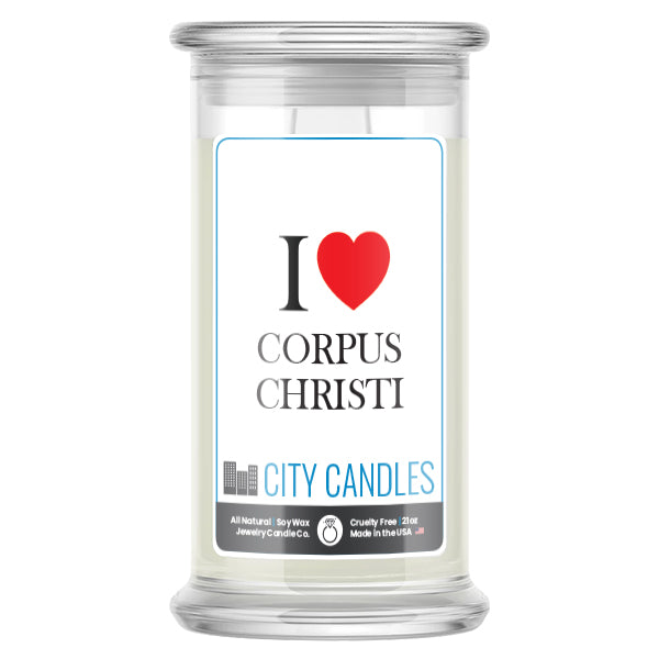 I Love CORPUS CHRISTI Candle