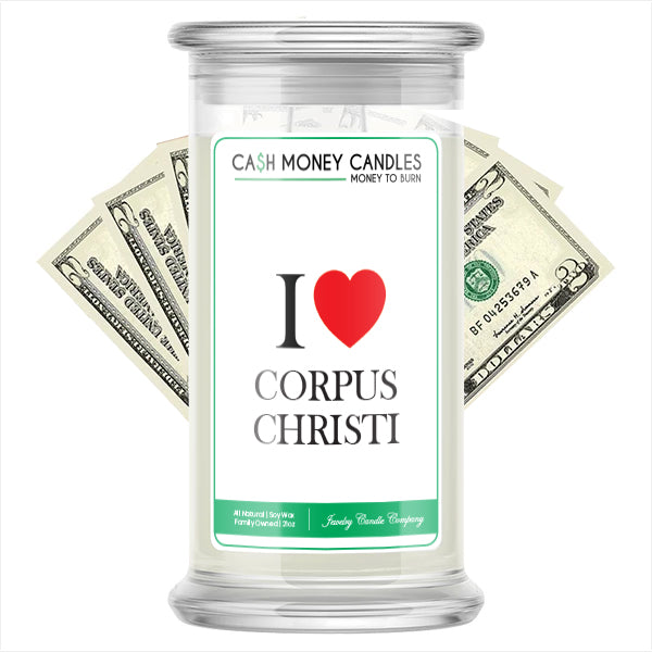 I Love CORPUS CHRISTI Candle