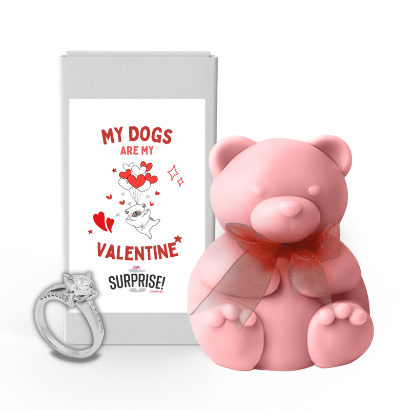 My Dogs are My Valentine  | Valentine Surprise Jewelry Bear Wax Melts