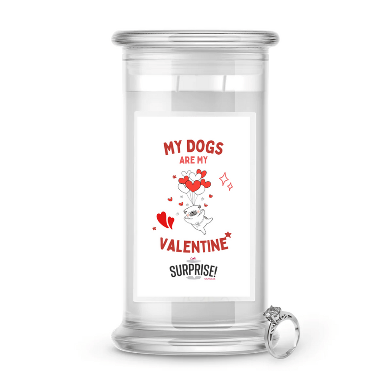 My Dogs are My Valentine | Valentine's Day Surprise Jewelry Candles