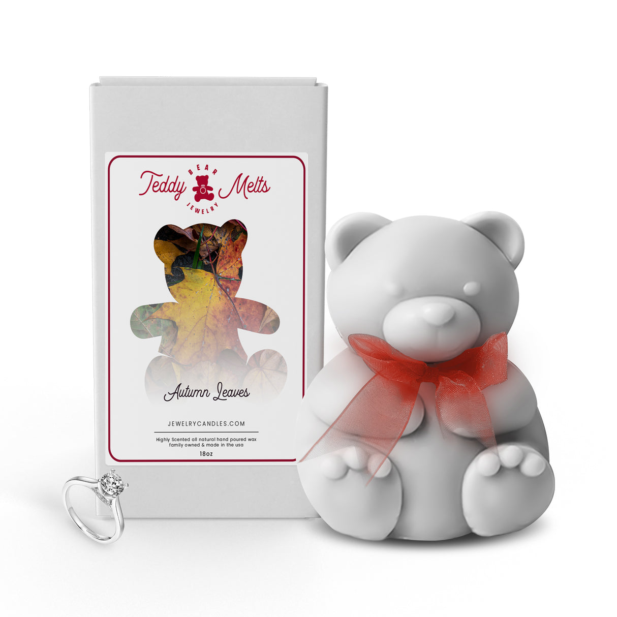 Autumn Leaves GIANT Teddy Bear Jewelry Wax Melts