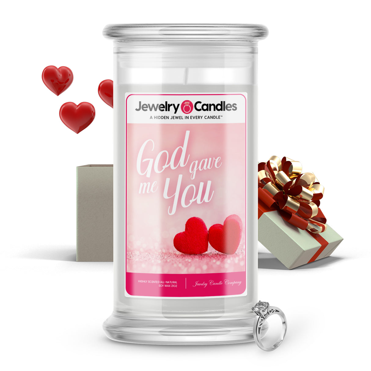 God Gave me You Valentine Jewelry Candle