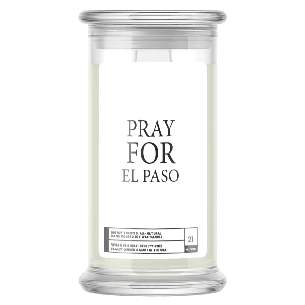 Pray For El Paso Candle