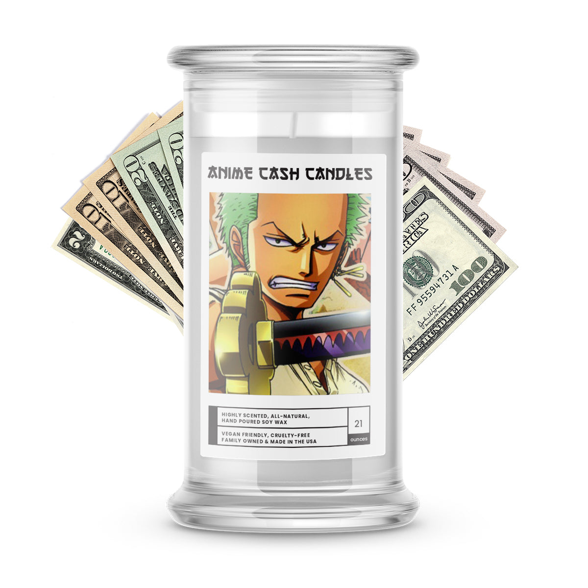 Roronoa, Zoro | Anime Cash Candle