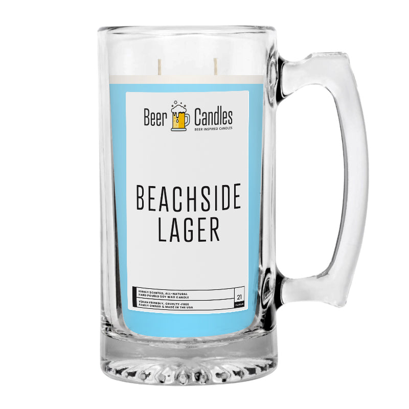 Beachside Lager Beer Candle