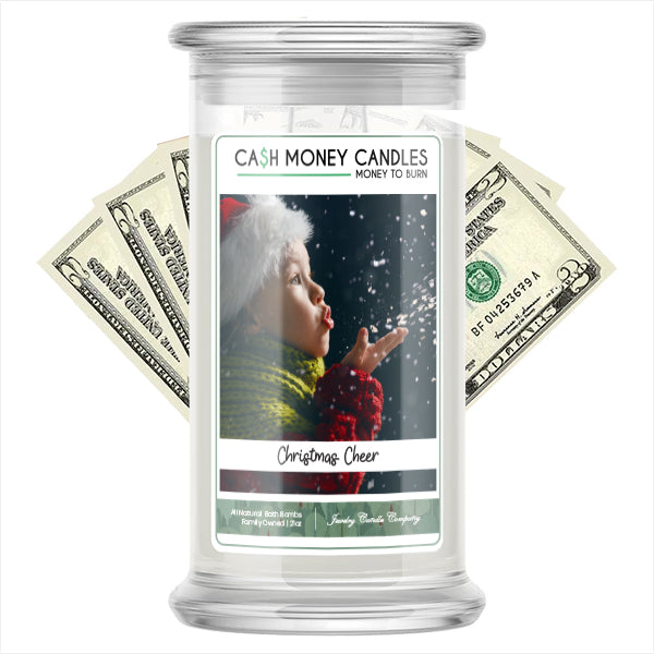 Christmas Cheer Cash Money Candle