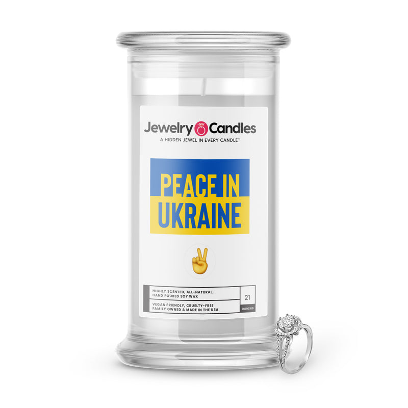 Peace in Ukraine Jewelry Candles