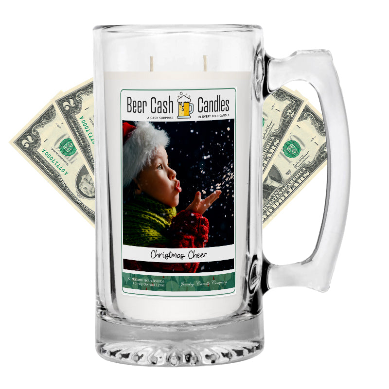 Christmas Cheer Beer Cash Candle