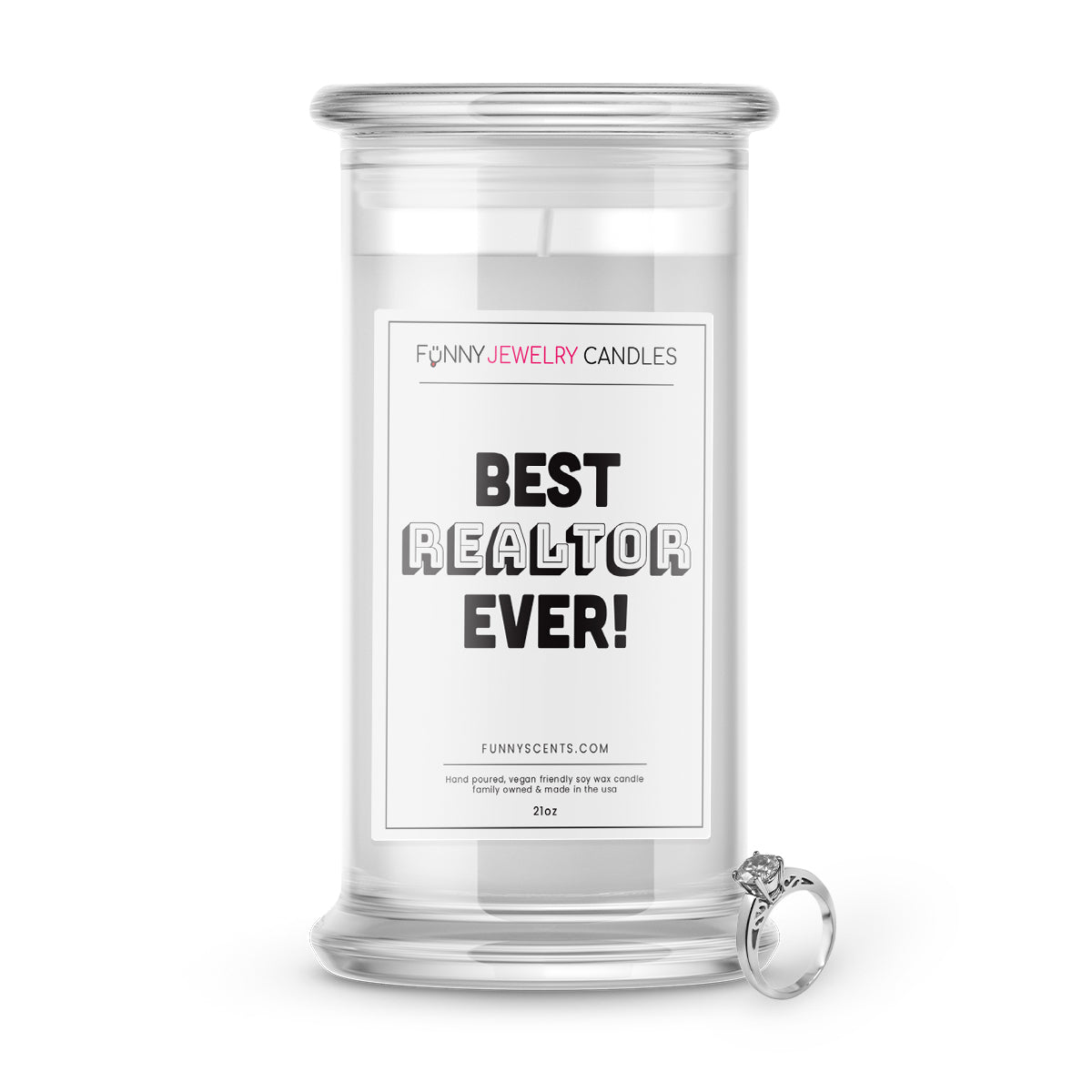 Best Realtor Ever Jewelry Funny Candles