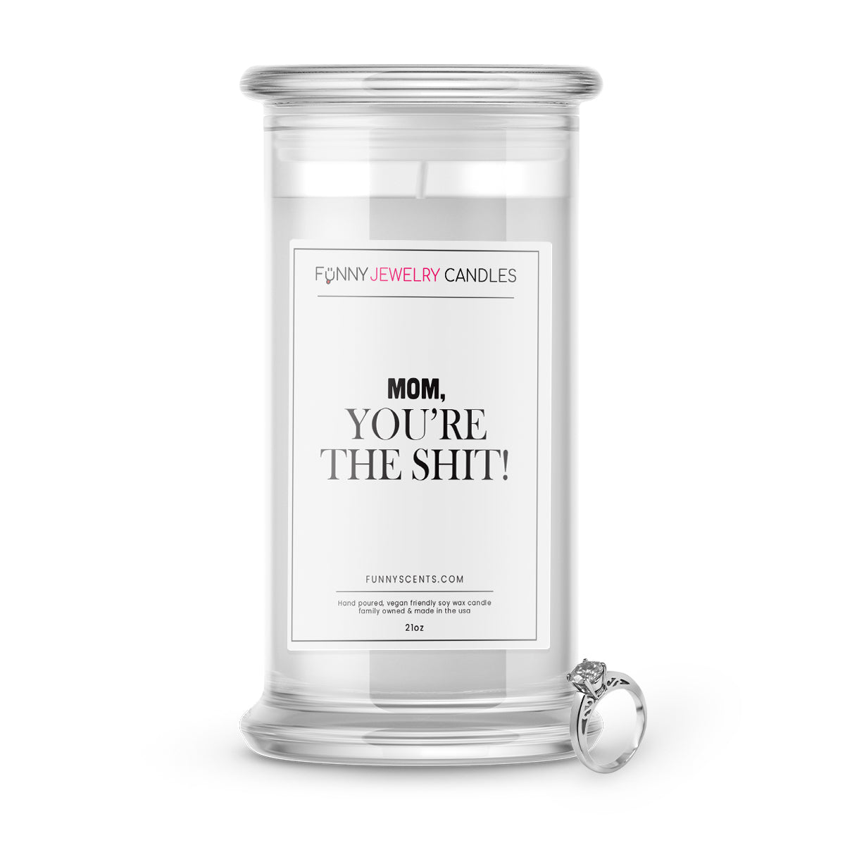 Mom, You're The Shit! Jewelry Funny Candles