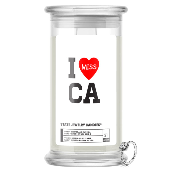 I miss CA State Jewelry Candle
