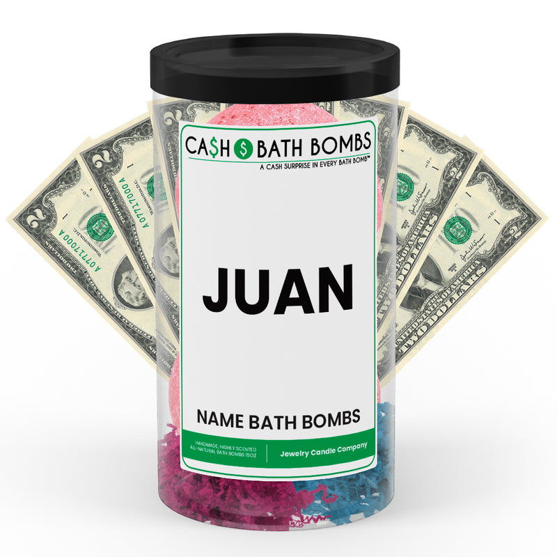 JUAN Name Cash Bath Bomb Tube
