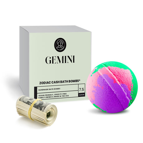 Gemini Zodiac Cash Bath Bomb