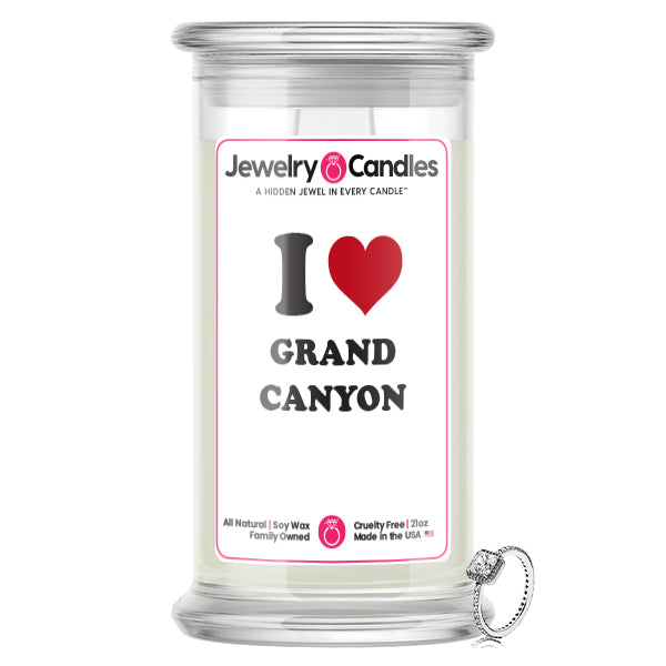 I Love GRAND CANYON Landmark Jewelry Candles