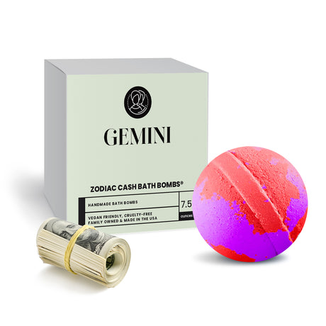 Gemini Zodiac Cash Bath Bomb