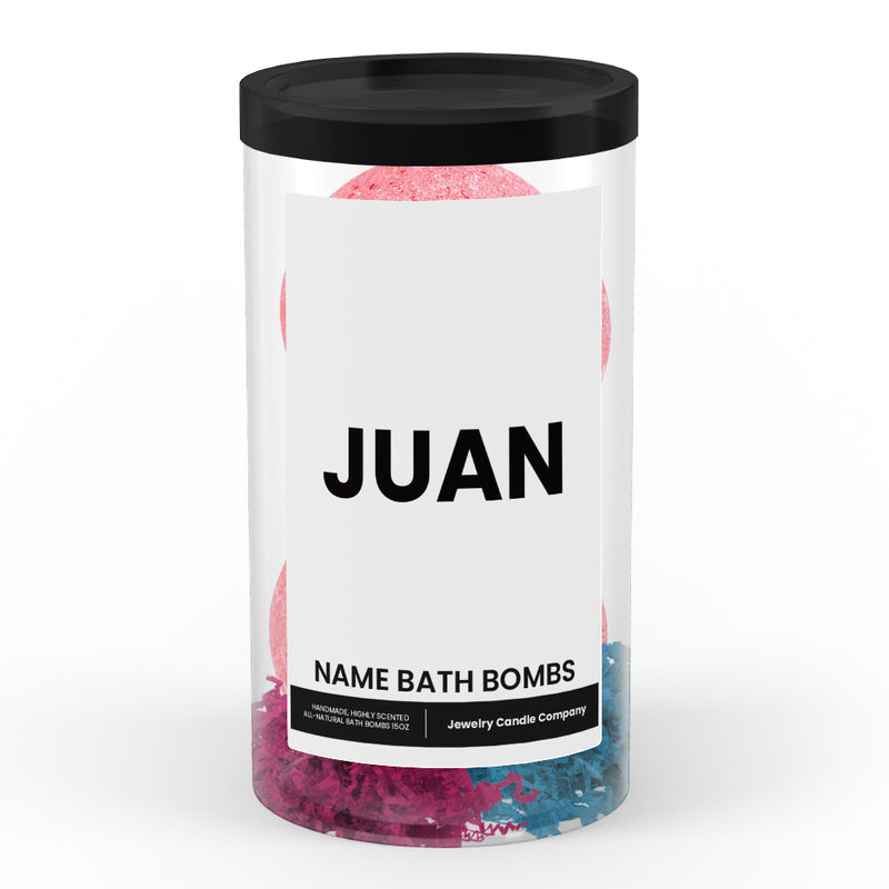 JUAN Name Bath Bomb Tube