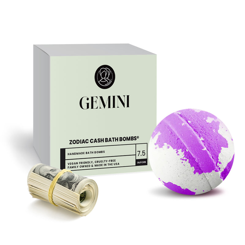 Gemini Zodiac Cash Bath Bomb