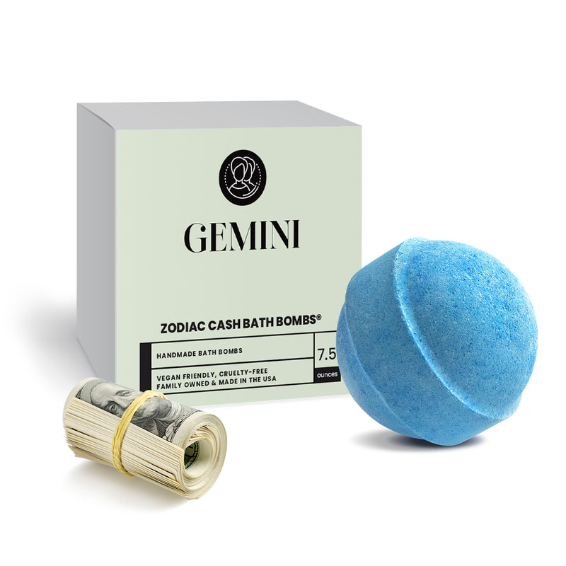 Gemini Zodiac Cash Bath Bomb