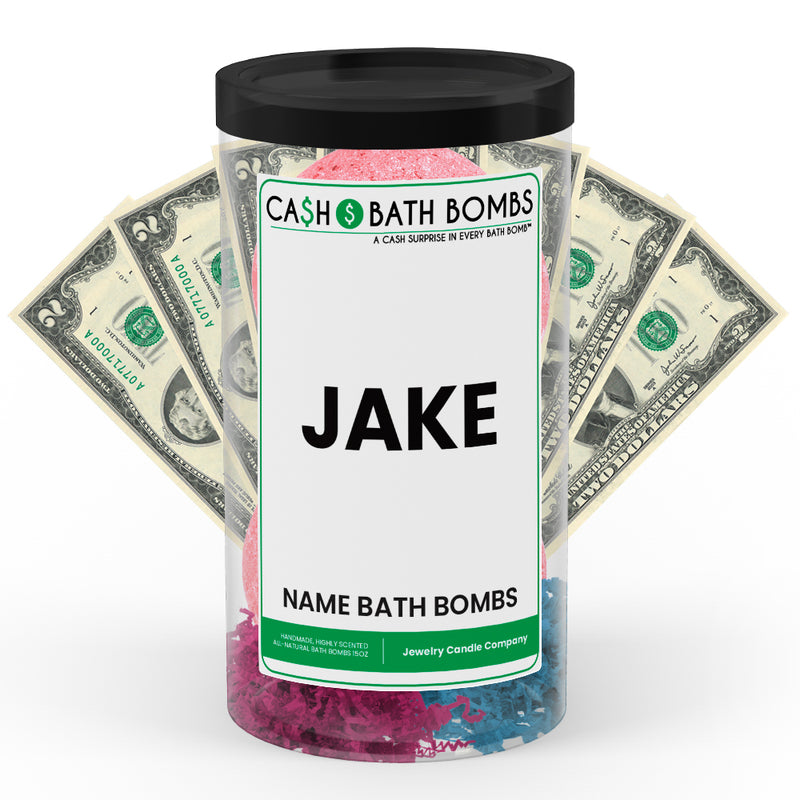 JAKE Name Cash Bath Bomb Tube